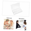Operitacx 24grids Transparent Nail Art Organizer Box for Manicure Tools