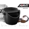 Avanti Compact Espresso Coffee Grounds Knock Box with Removable Knock