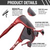 DUCO Polarized Sunglasses for Men 100% UV400 Protection Metal Frame