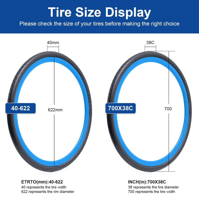 FengCan 700x38C (40-622) Bike Tire 700C Bicycle Tire Suitable for
