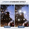 PATIKIL 55mm Star Filter, 8 Points Starburst Len Filter Variable