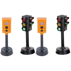 Toyvian 4 Pcs Traffic Light Traffic Light Toy Mini Traffic Signs Light Model Toy Toy for Kids