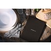 I LOVE MENU Toscana Menu Holder, PVC, Black, 23 x