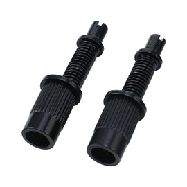 OVSAL Electric Guitar Bridge Tailpiece Studs Anchors M8 Metric Thread Mounting Studs and Inserts Bushings Compatible with Les Paul Lp Ep Style Electric Guitar Bridges Parts Replacement Vacuum Black