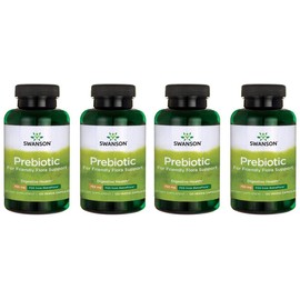 Swanson Prebiotic for Friendly Flora Support 375 mg 120 Veg Caps 4 Pack