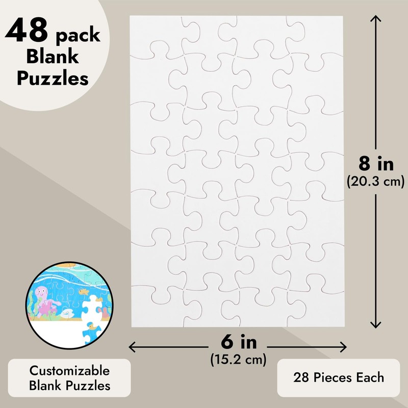 Juvale DIY Crafts Kit - Make Your Own Custom Puzzle