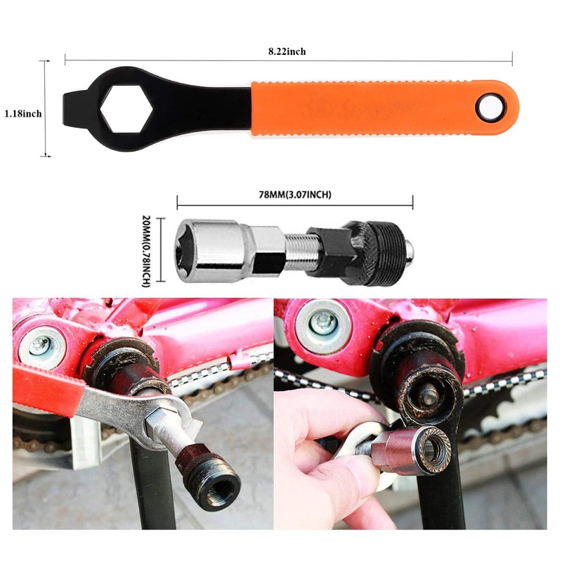 8Pcs Bike Tool kits set, ATGRS 3 in 1 Multi