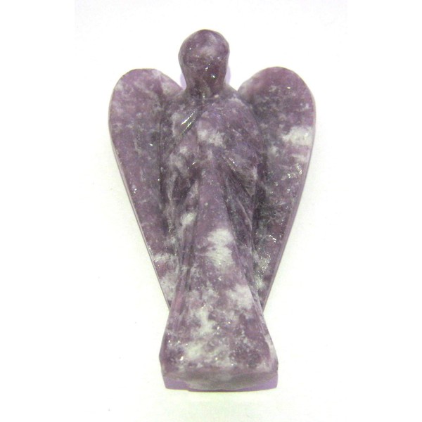 Beautiful Lepidolite Guardian Fairy Crystal Healing Gift Positive Energy Peace Wellness Craft Love Power Spiritual Meditation