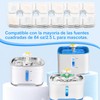 10 Pcs Filtros para Fuentes para Gatos Cuadrada de 84