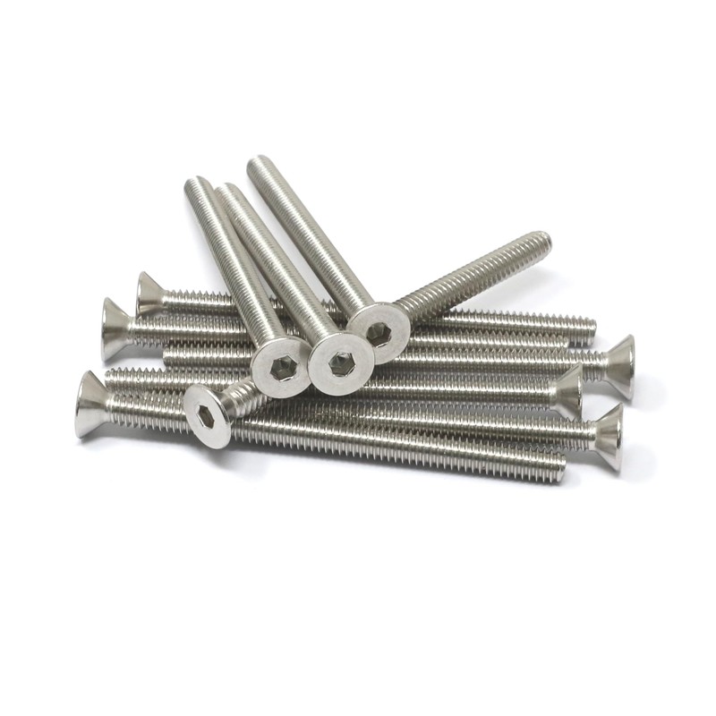 iexcell 10 Pcs 1/4-20 x 3-1/2" Stainless Steel 304 Hex