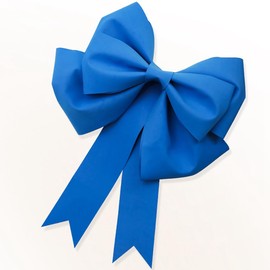 Hrlace Giant Bows Large Decorative Bow EVA Sponge Bow Hanging Giant Bow Christmas Bows Car Bows DIY Decorative Bow for Wedding Party Decoration Light Blue 50 cm
