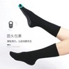 2025 New Arrival Trendy Solid Color Breathable Non-slip Yoga Socks for Women's Dance, Gym, & Pilates 131 Deep Pink & White + Free Size 20ea