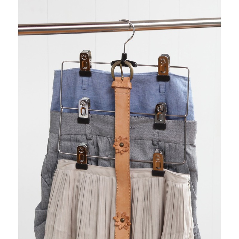 Shinko Hanger Metal Skirt Hanger 3 Tiers