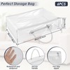 Abizarch 6 Pack Large Clear Clothes Storage Bag,Travel Packing Cube,