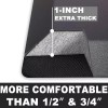 HEALEG Anti Fatigue Floor Mat Black 30X20 High Density Foam