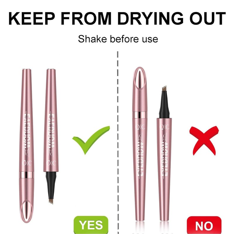Eyebrow Pen - Microblading Eyebrow Pencil with 4 Micro-Fork Tip