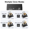 M.2 NVMe SSD to SATA HDD Bidirectional Cloner, 3-Bay NVMe