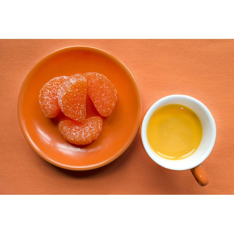 Needzo Fresh Orange Slices Wedges Candy Pieces, 2 Bags, 10