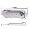 NewZC 2 Pieces Inset Sliding Door Handle Stainless Steel Hidden