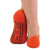 Sock Snob Women's Invisible Non-Slip Yoga Socks, orange