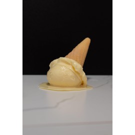Fake Melting Vanilla Ice Cream Cone