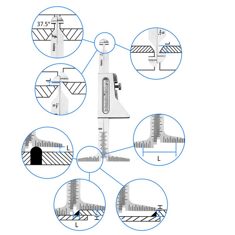 Welding Gauge Inspection Rule Weld Inspection Gage Seam Fillet Crown