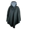 SHEDRAIN Packable Poncho One Size, 1 EA Black