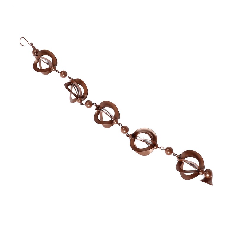 Hanging Rain Chain Metal Decorative Rotating Hollow Rain Chain for
