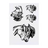 4 x 'Two Horses' Temporary Tattoos - Water Resistant, Skin-Safe,