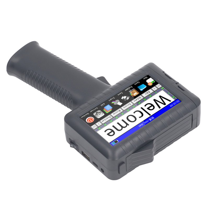 Handheld Inkjet Printer HD LED Touch Screen Support Multi Language