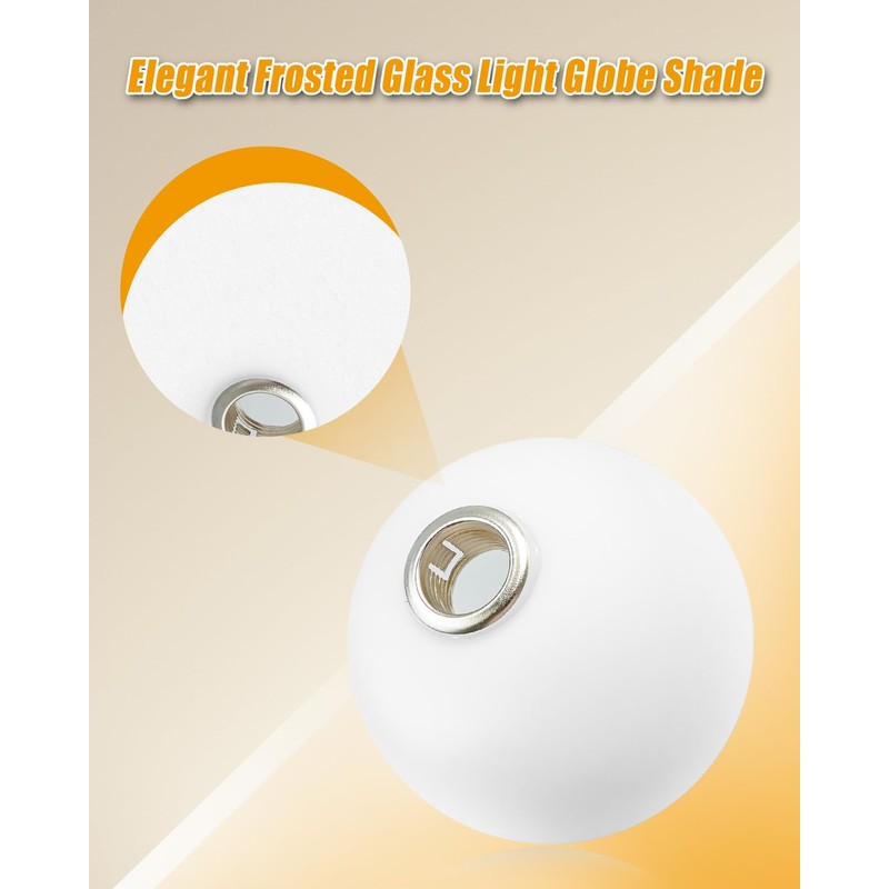 4 Inch Glass Light Globe Shade Fit for G9 Bulb