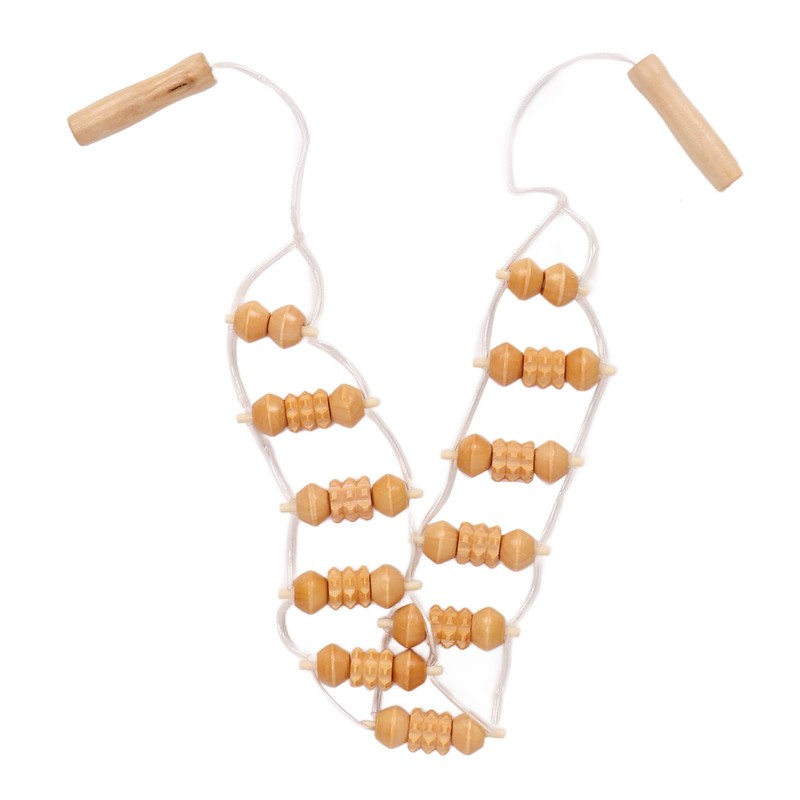 Massage Roller Back, Massager Back Massager with Wooden Handle Roller,