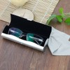 Ezeso, Aluminium Glasses Case, Simple Design, Silver, 15.2 x 4.9