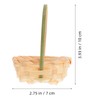 Abaodam 6 Pcs Mini Woven Bamboo Baskets with Handles Versatile