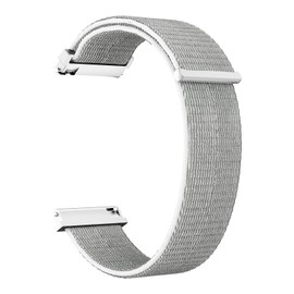 22mm Smart Watch Strap Precision Nylon Material, Quick Release/Installation Design, Breathable & Skin Friendly, Solid Color/ Patchwork Color Clash Design, Office/Outdoor/Training/Fitness/Daily Wear (Grayish White)
