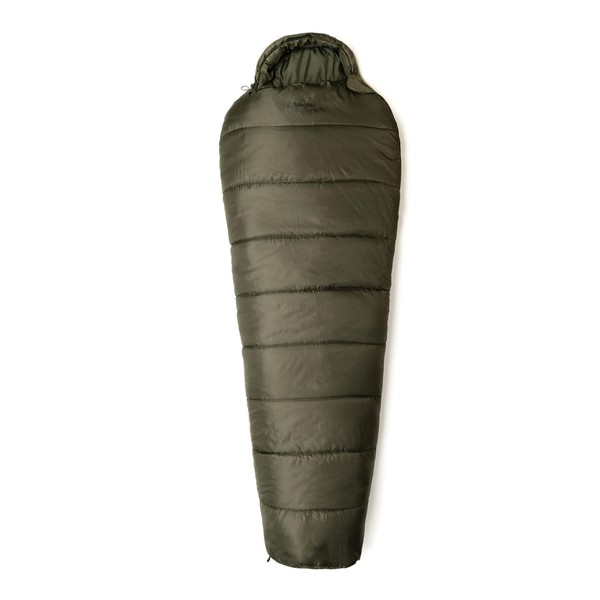 Snugpak Sleeper Expedition WGTE  Mummy Sleeping Bag - Warm Sleep Bag with Siliconised Insulation, Elastic Drawcord Hood, Anti-Snag Zippers & Compression Sack - Olive
