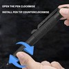 AODTOSIP 5 Pack Car Window Breaker Pens, Tactical Pen Portable