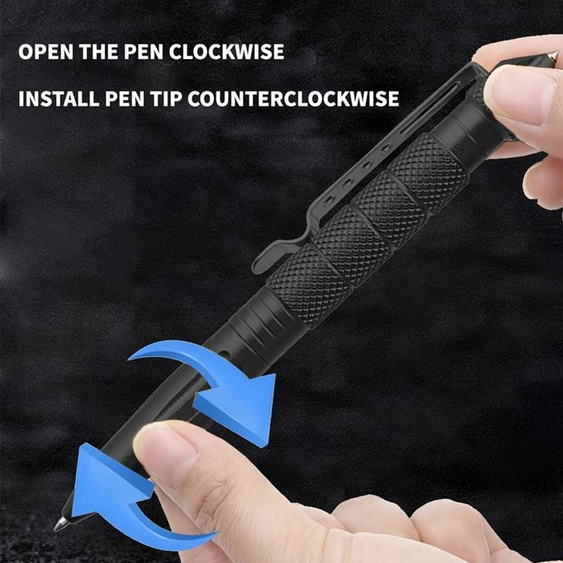 AODTOSIP 5 Pack Car Window Breaker Pens, Tactical Pen Portable