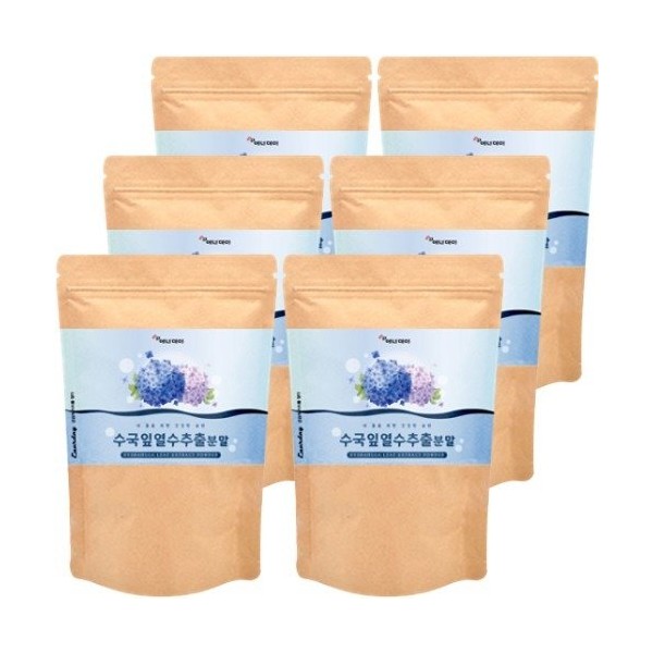 [On Sale] Hydrangea leaf hot water extract powder 180g x 6 bags / [온세일]수국잎열수추출분말180g x6봉