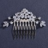 Missgrace Bridal Rhinestones Hair Comb Sparkling Dainty Rhinestones Headpiece for