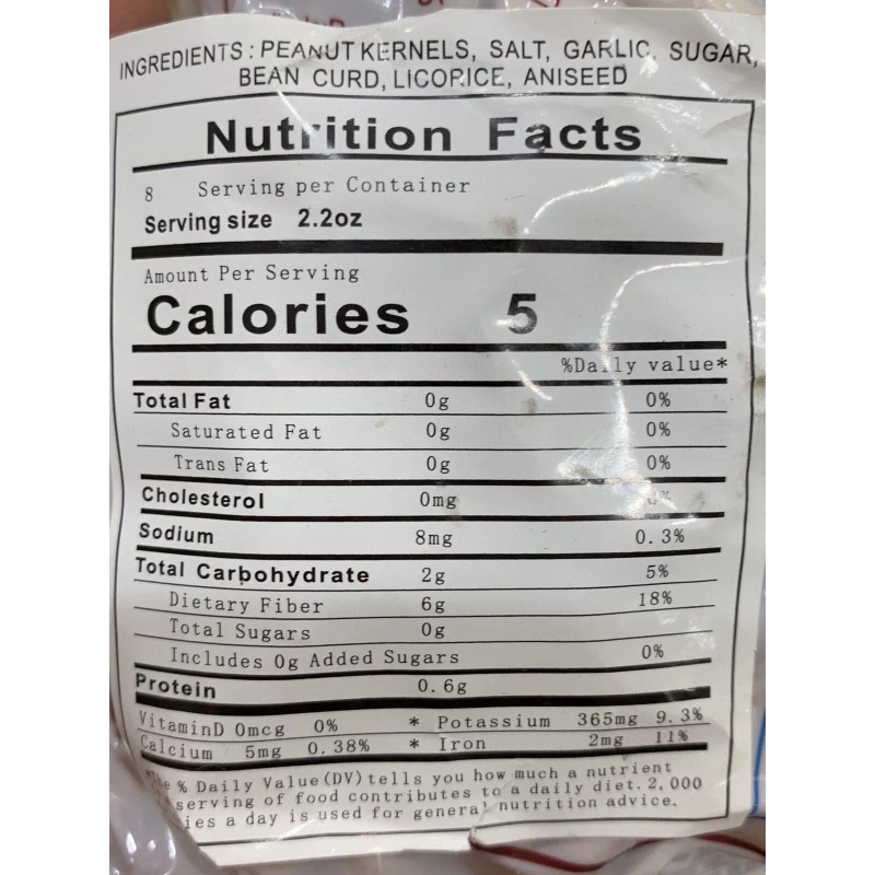 WFH Dried Flavored Peanut with Garlic/Licoric
