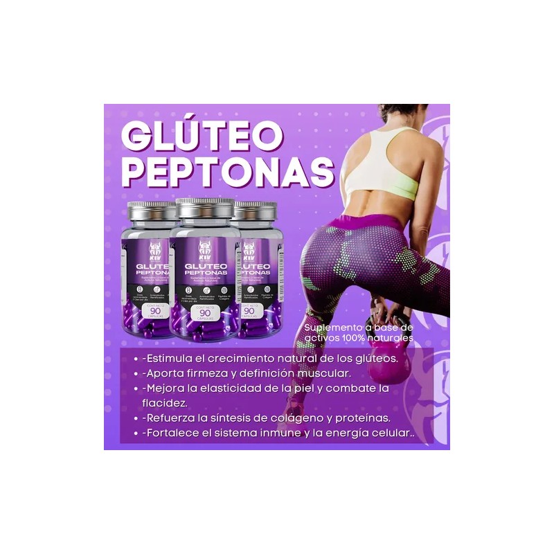 Creatina En Gomitas Mango Glúteo Peptonas Kiv 90 Cáps