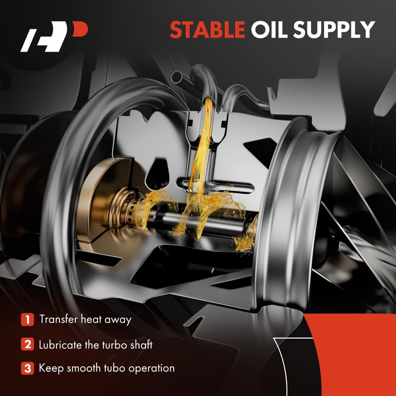 A-Premium Turbocharger Oil Line Compatible with Ford Explorer 2016 2017