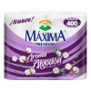 Papel higiénico Maxima Premium 400 Hojas con Algodon doble hoja