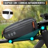 WOTOW Bolsa Triangular para Bicicleta, Bolsa Impermeable Triángulo para Cuadro