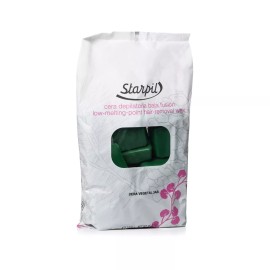 Starpil Wax Stripless (Original Blend) Low Temperature Hard Wax Tablets 35oz Bag - Green/Vegetal