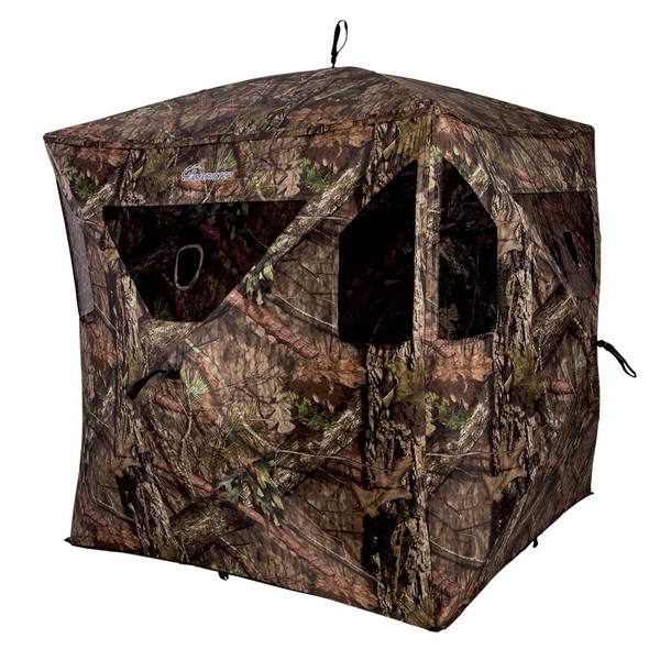 Ameristep Brickhouse Hunting Blind | 3-Person Ground Blind in Mossy Oak Break-Up Country, One Size