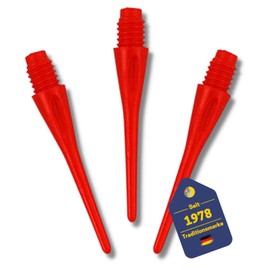 Best Sporting Dart Plastic Nylon Tips for Darts Pack of 100 Soft Dart Black White or Red (Red)