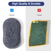 6 Pack Multi-Purpose Sponges Kitchen, Dual-Sided Microfiber Dish Sponges 3