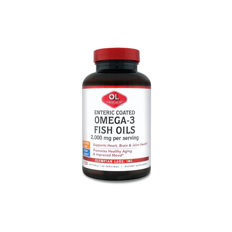Olympian Labs Enteric Coated Omega 3 Fish Oils, 2000 mg